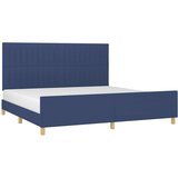  Okvir za krevet bez madraca plavi 200x200 cm od tkanine | shoptok.hr