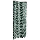 Furnova Zavesa proti mrčesu zelena in bela 100x200 cm šenilja, (21917530) | Shoptok.si