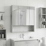  Kupaonski ormar s ogledalom Betonski sivi 60 x 14.5 x 70 cm | shoptok.hr