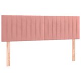  Uzglavlja 2 kom ružičasti 72 x 5 x 78/88 cm baršunasta | shoptok.hr