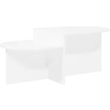 Stolić za kavu Bijela 100 x 50 x 40 cm Konstruirano drvo - Bijela