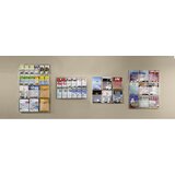 Helit Stenski zaslon, število predalov x format 6 x DIN A4, 12 x 1/3 DIN A4, VxŠxG 1143 x 762 x 51 mm | Shoptok.si