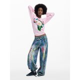 Desigual Majica nebeško modra / travnato zelena / roza | Shoptok.si