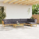  5 Komad Jedinične vrtne Pallet sofe Čvrsto drvo akacije | shoptok.hr