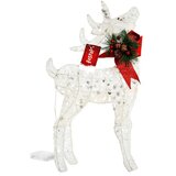  Holwy, novogodišnja dekoracija, jelen, svetlucavi, bela, 51cm ( 760083 ) Cene'.'
