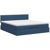  Podesivi krevet s madracem Plava 140 x 190 cm Tkanina - Plava 140 x 190 cm Dizajn linija | shoptok.hr