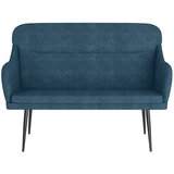  Klupa plava 110 x 76 x 80 cm baršunasta | Eponuda.com