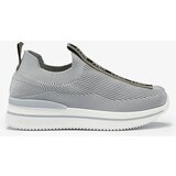 Resti Women's slip-on sports shoes with lettering in gray Cerppa- Footwear | Shoptok.si