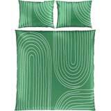 Esposa obojestranska posteljnina 200/200 cm saten žadasto zelena | Shoptok.si