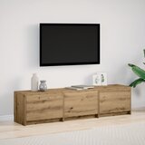 vidaXL TV Ormar s LED funkcijom od Hrasta 165x34x40 cm Konstruirano Drvo | shoptok.hr