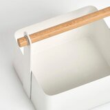 ZELLER Nosiljka, drvo, metal, bijela, 14,3x13x16 cm, 27386 | shoptok.hr