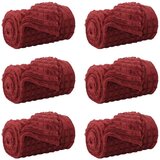  Pokrivači za bacanje 6 pcs Bordeaux Crvena 240 x 220 cm Runo | shoptok.hr