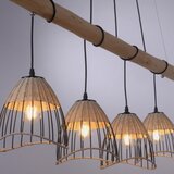LEUCHTEN DIREKT 11156-79 - Luster na sajli REED 4xE27/60W/230V | Eponuda.com