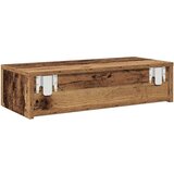 vidaXL Stenska polica s predali starinski les 60x26,5x15 cm inž. les | Shoptok.si