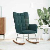 vidaXL Gugalni stol temno zelen žamet | Shoptok.si