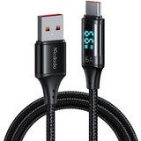 McDodo CA-1080 kabl, 6A, usb a na tip c, displej, 1.2 m, crni | Eponuda.com