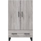  Visoka komoda siva boja hrasta 69,5x31x115 cm konstruirano drvo | shoptok.hr