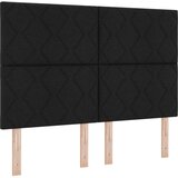 vidaXL Postelja Črna 160x200 cm Tkanina, (22049008) | Shoptok.si