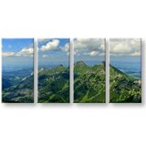  Slike na platnu 4-delne slovaška - tatre SK033E41 (moderne) | shoptok.hr