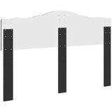 vidaXL uzglavlje s uzglavljem crni hrast 140 cm konstruirano drvo | shoptok.hr