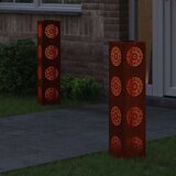  Solarna LED svjetlost za stazu 2 pcs Corten čelik Corten čelik | shoptok.hr