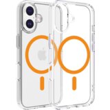 Chameleon Gumiran magnetni ovitek (TPU Magnetic Clear) za Apple iPhone 17, oranžen | Shoptok.si
