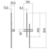  Redo 01-2747 - LED zidno svetlo TANGENT LED/13W/230V CRI 90 crna | Eponuda.com