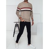 DStreet Sweter męski w paski brązowy | shoptok.hr