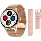 lcd pametni sat na dodir 2 bands bt 5.0 android i ios luxury zlatni