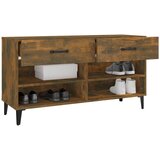 Ormarić za cipele dimljeni hrast 102x35x55 cm konstruirano drvo | shoptok.hr