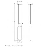 Vesta 469 visilica 15W 3000K bela | ePonuda.com