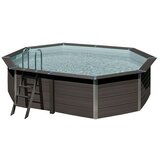 Gre bazen sa WPC okvirom Avantgarde (D x Š x V: 524 x 386 x 124 cm, 16.210 l, Tamnosive boje) | shoptok.hr