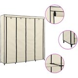  Ormar s 4 odjeljka krem 175 x 45 x 170 cm | shoptok.hr