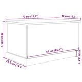 vidaXL Kutija za pohranu Staro drvo 70x40x38 cm Konstruirano drvo | shoptok.hr