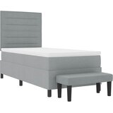  Krevet s opruga kutije Svijetlo siva 90 x 200 cm tkanina | shoptok.hr