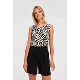 Marisse White Animal Print Top | ePonuda.com