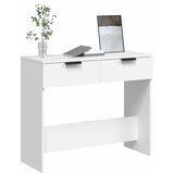  Konzolni stol bijeli 90 x 36 x 75 cm od konstruiranog drva | shoptok.hr