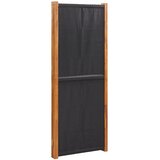 Sobna pregrada s 3 panela crna 210 x 180 cm | Eponuda.com