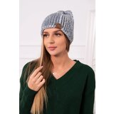 Kesi Cap with fleece Zoja K306 ecru + blue Cene