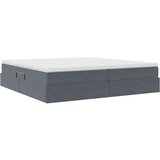  s madracem i skladištem Tamno siva 200 x 200 cm Baršun | shoptok.hr