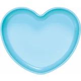 Chicco Easy Plate Heart 9m+ krožnik 9m+ Blue-Green 1 kos