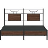  Posteljni okvir brez vzmetnice hrast 137x190 cm inženirski les, (21829445) | Shoptok.si