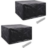 vidaXL Pokrivalo za vrtno pohištvo 2 kosa z 8 obročki 172x113 cm, (20766590) Cene