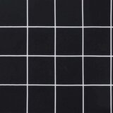  Jastuk za vrtnu klupu crni karirani 200 x 50 x 3 cm od tkanine | shoptok.hr