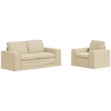  Set sofe 2 pcs Krema 182 x 80 x 82 cm tkanina | Eponuda.com