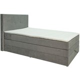 Hom`in POSTELJA BOXSPRING 120 cm x 200 cm , les, tekstil, leseni material siva | Shoptok.si