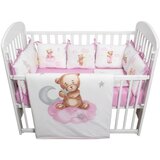 Fim Baby posteljina za krevetac sa jastučićima Tedy, Pink cene
