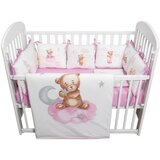 Fim Baby posteljina za krevetac sa jastučićima Tedy, Pink Cene'.'