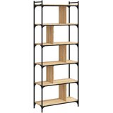  Regal za knjige sa 6 razina boja hrasta 76 x 32 x 192 cm drveni | Eponuda.ba
