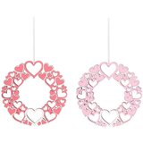 Viter drveni venčić nežnih srca 10cm 064419 | Eponuda.com